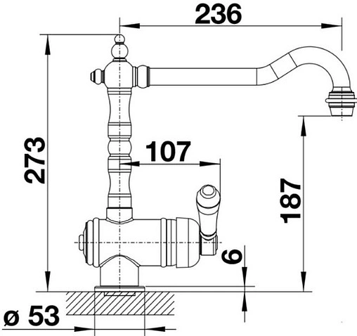 Смеситель для кухни Blanco Tradon satin gold 526688 Смеситель для кухни Blanco Tradon satin gold 526688