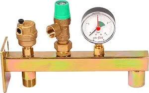 Группа безопасности расширительного бака до 50 кВт ¾&quot; 3 бар Uni-Fitt 255D3230, 1