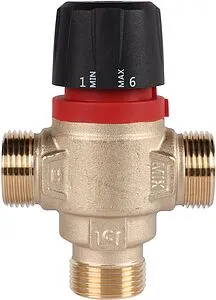 Трехходовой термостатический смесительный клапан ¾" +35...+60°С Kvs 1.6 Rommer RVM-0122-166020 Трехходовой термостатический смесительный клапан ¾" +35...+60°С Kvs 1.6 Rommer RVM-0122-166020, 2