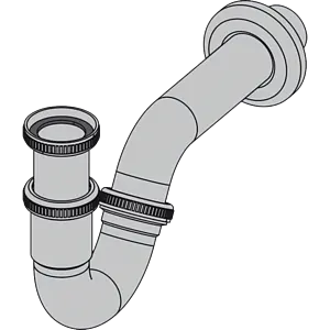 Сифон для биде AlcaPlast хром A45G Сифон для биде AlcaPlast хром A45G, 4