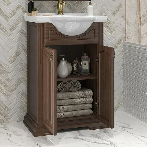 Тумба-умывальник напольный Opadiris Риспекто 55 орех антикварный 00-00005752+4620008199344