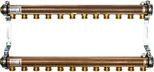 Группа коллекторная распределительная 12 отводов 1"в/в x ¾"ек Watts HKV/A 10004558 Группа коллекторная распределительная 12 отводов 1"в/в x ¾"ек Watts HKV/A 10004558, 1