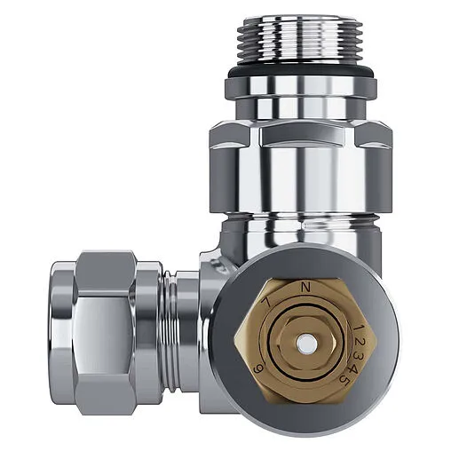 Комплект вентилей терморегулирующих трехосевых 15x1.0 x ½&quot;н Royal Thermo Design Pro хром RATVXT11215CH