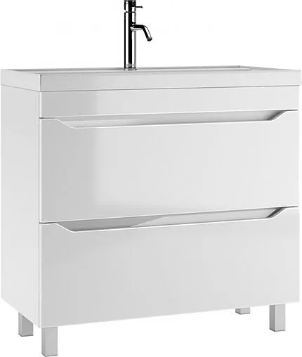 Тумба-умывальник напольная Айсберг Ева 90 белый DA5909T+4670142930013