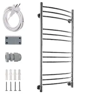 Полотенцесушитель электрический лесенка Energy Ergo 1200х500 полированная сталь, 2