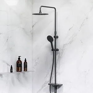 Душевая система со смесителем для душа Am.Pm Like чёрный матовый F0780222 Душевая система со смесителем для душа Am.Pm Like чёрный матовый F0780222, 4