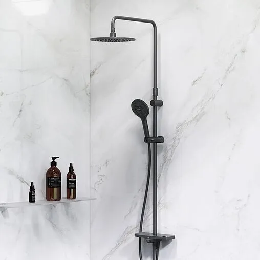 Душевая система со смесителем для душа Am.Pm Like чёрный матовый F0780222 Душевая система со смесителем для душа Am.Pm Like чёрный матовый F0780222