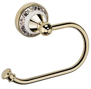 Держатель туалетной бумаги Fixsen Bogema gold золото/белый FX-78510AG Держатель туалетной бумаги Fixsen Bogema gold золото/белый FX-78510AG, 1