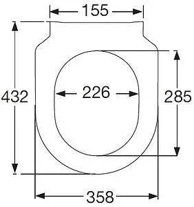 Крышка-сиденье для унитаза с микролифтом Villeroy&Boch Avento белый 9M87S101, 2