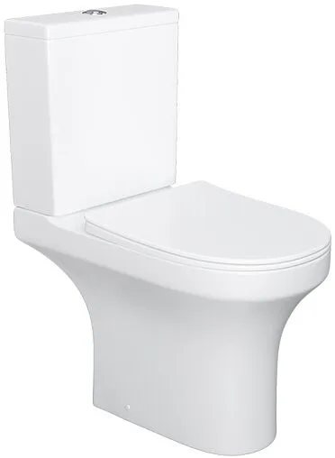 Унитаз-компакт безободковый Damixa Skyline белый DX35C8600SC