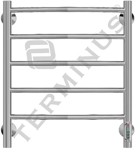 Полотенцесушитель электрический лесенка Terminus Классик П5 550х482 полированная сталь 4660059580197