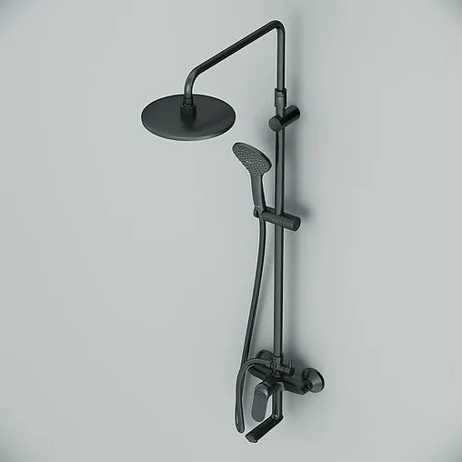 Душевая система со смесителем для ванны Am.Pm Sunny чёрный матовый F0785C922 Душевая система со смесителем для ванны Am.Pm Sunny чёрный матовый F0785C922