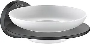 Мыльница Aquatek Оберон чёрный матовый AQ4203MB Мыльница Aquatek Оберон чёрный матовый AQ4203MB, 1