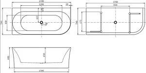 Ванна акриловая Allen Brau Priority 4 А 170x78 R белый 2.31004.20B Ванна акриловая Allen Brau Priority 4 А 170x78 R белый 2.31004.20B, 2