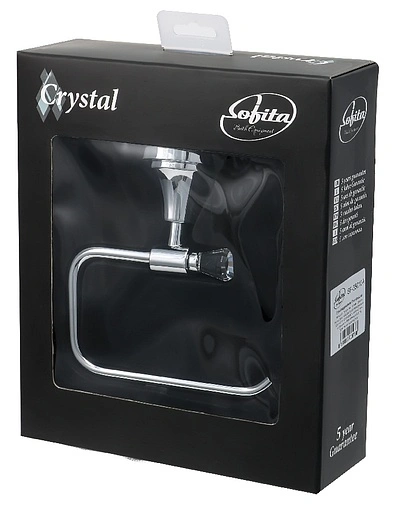 Держатель туалетной бумаги Sofita Crystal хром SF-35010A