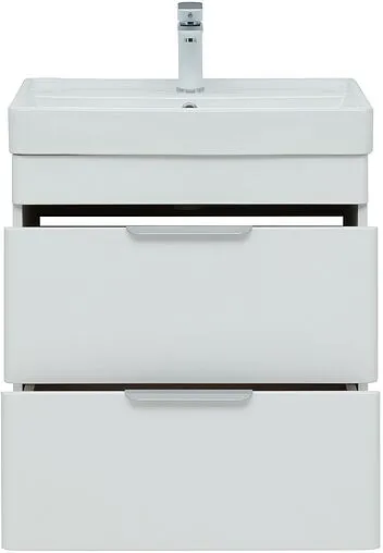 Тумба под умывальник Aquanet Ирис new 60 белый глянец 00310144