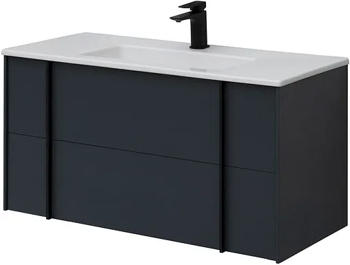 Тумба-умывальник подвесная Allen Brau Reality 100 антрацит 1.32007.AM+