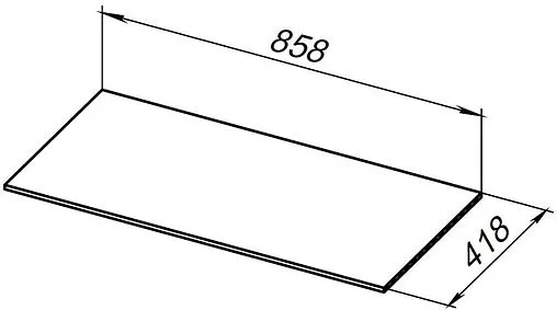 Столешница Allen Brau Liberty 85 графит 1.330012.G