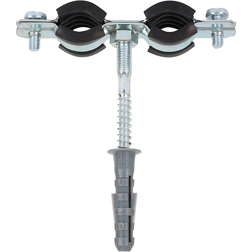 Хомут сантехнический обрезиненный сдвоенный ⅜" (15-19мм) Stout SAC-0020-200038 Хомут сантехнический обрезиненный сдвоенный ⅜" (15-19мм) Stout SAC-0020-200038