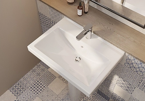 Раковина Santeri Визит 55 белый 1.3115.3.S00.11B.0