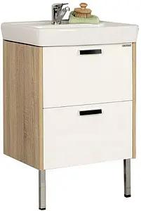 Тумба-умывальник напольная Aquaton Йорк 60 белый/дуб сонома 1A1702K1YOAD0 Тумба-умывальник напольная Aquaton Йорк 60 белый/дуб сонома 1A1702K1YOAD0, 1
