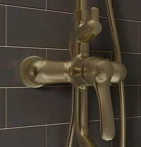 Душевая система со смесителем для ванны IDDIS Oldie бронза OLDBR3Fi06, 5