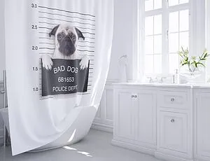 Шторка для ванны Fixsen Dogs FX-2504, 2