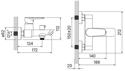 Смеситель для ванны IDDIS Cloud белый/желтое золото CLOWG02i02