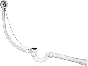 Слив-перелив для ванны Wirquin хром 30717339 Слив-перелив для ванны Wirquin хром 30717339, 1