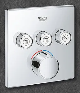 Смеситель для ванны скрытого монтажа Grohe Grohtherm SmartControl хром 29149000 Смеситель для ванны скрытого монтажа Grohe Grohtherm SmartControl хром 29149000, 3