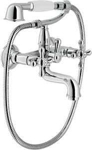 Смеситель для ванны Nobili Grazia хром/белый GRC5001CR, 1