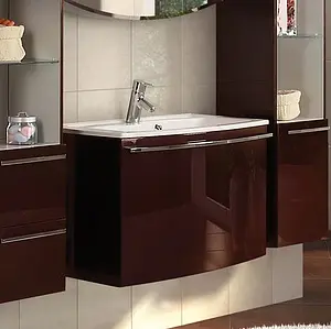 Тумба-умывальник подвесная Aquaton Севилья 80 гранат 1A1263K0SE340 Тумба-умывальник подвесная Aquaton Севилья 80 гранат 1A1263K0SE340, 3