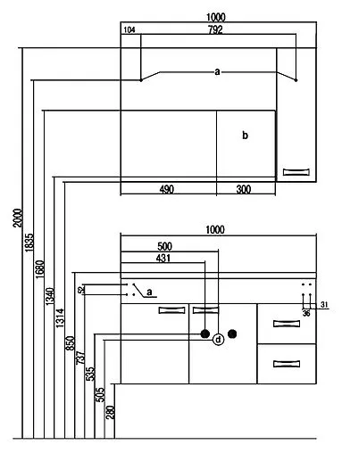 Шкаф-зеркало Aquaton Диор 100 R белый 1A167902DR01R