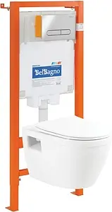 Комплект 5 в 1 BelBagno Loto BB070CHR/BB070SC/BB002-80/BB005-PR-CHROME с кнопкой хром глянцевый Комплект 5 в 1 BelBagno Loto BB070CHR/BB070SC/BB002-80/BB005-PR-CHROME с кнопкой хром глянцевый, 1