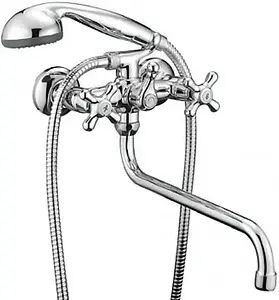 Смеситель для ванны с длинным изливом SMARTsant Кросс хром SM110002AA Смеситель для ванны с длинным изливом SMARTsant Кросс хром SM110002AA, 1