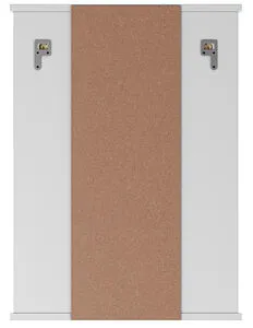 Шкаф-зеркало Айсберг Волна 2-50 R белый DA1037HZ, 4