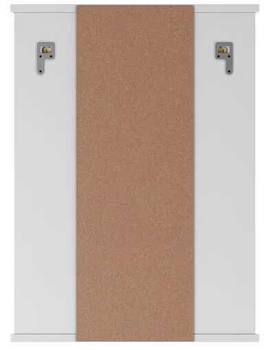 Шкаф-зеркало Айсберг Волна 2-50 R белый DA1037HZ