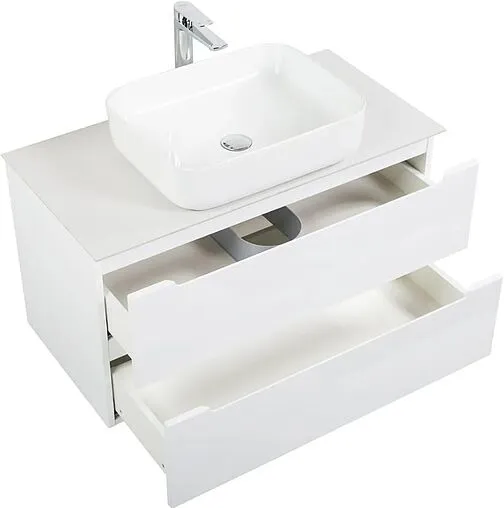 Тумба-умывальник подвесная BelBagno ETNA 100 Bianco Opaco ETNA-1000-2C-SO-BO-P+