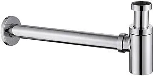 Сифон бутылочный для раковины Abber BEQUEM хром AF0030, 1