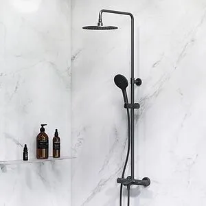 Душевая система с термостатом для ванны Am.Pm Like чёрный матовый F0780522 Душевая система с термостатом для ванны Am.Pm Like чёрный матовый F0780522, 3