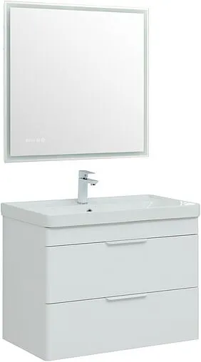 Тумба под умывальник Aquanet Ирис new 81.5 белый глянец 00310146