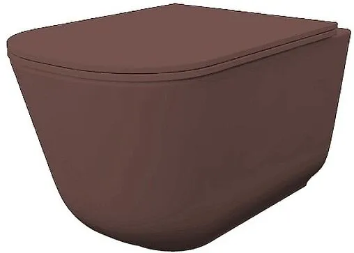 Унитаз подвесной безободковый Kerasan Tribeca Borgogna matt 511475