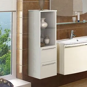 Шкаф-пенал подвесной Aquaton Севилья 35 белый жемчуг 1A126703SEG30, 3