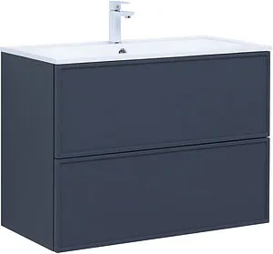 Тумба-умывальник Aquanet Арт 90 маренго 00313266+00318928, 1