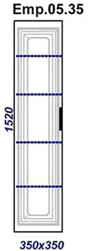 Шкаф-пенал подвесной Aqwella Empire 35 белый Emp.05.35/W Шкаф-пенал подвесной Aqwella Empire 35 белый Emp.05.35/W