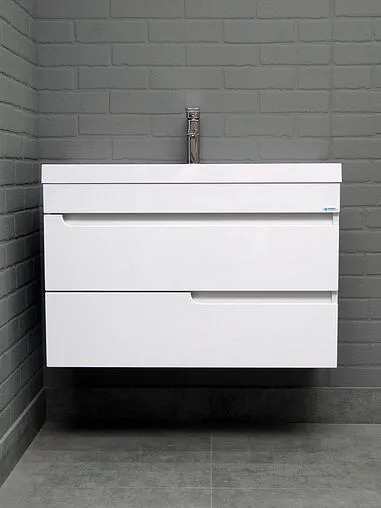 Тумба под умывальник подвесной Айсберг Веста 80 белый DV5917T