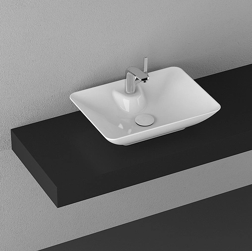 Тумба-умывальник напольная ISVEA Bei 100 норка/чёрный 21BES064100I+10SY50052SV