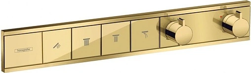 Термостат для 4 потребителей Hansgrohe RainSelect полированное золото 15382990