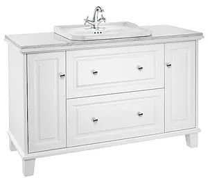 Тумба-умывальник напольная Roca Carmen 130 белый матовый 857136415+, 1