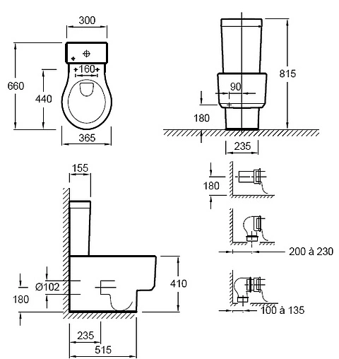 Чаша унитаза Jacob Delafon Formilia Viragio белый 4449K-00